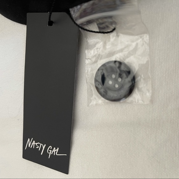 New Nasty Gal collection black jacket/coat size 4 - Picture 7 of 13